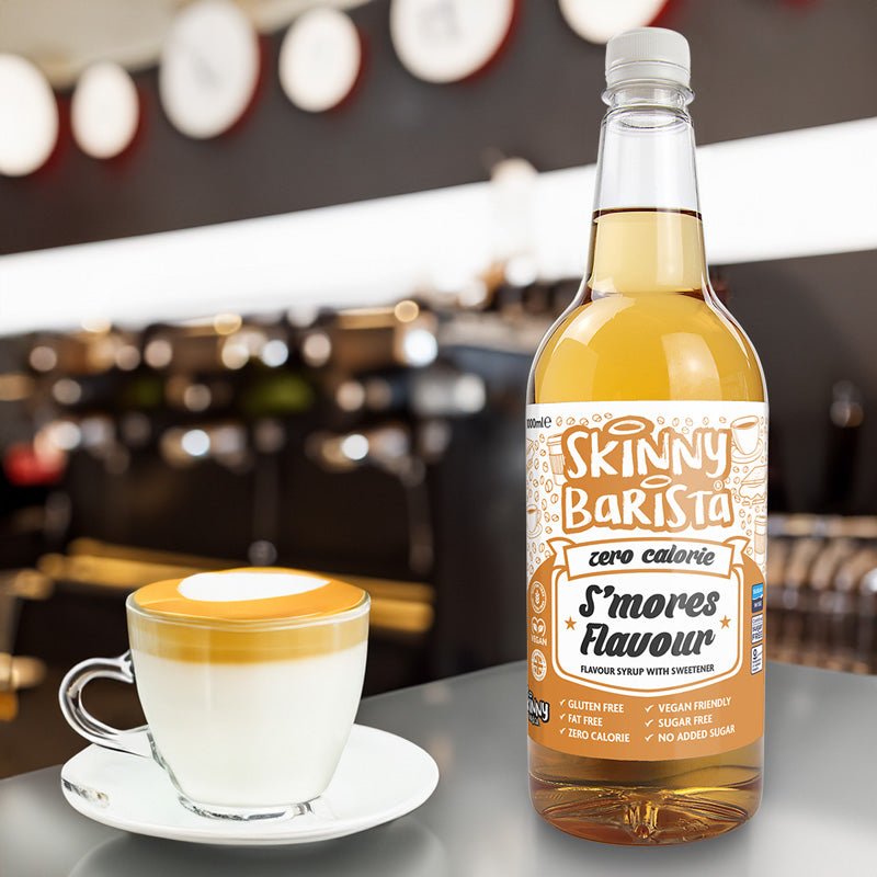 S'mores Syrup - Barista Zero Calorie Sugar Free Skinny Coffee - 1 Litre - theskinnyfoodco