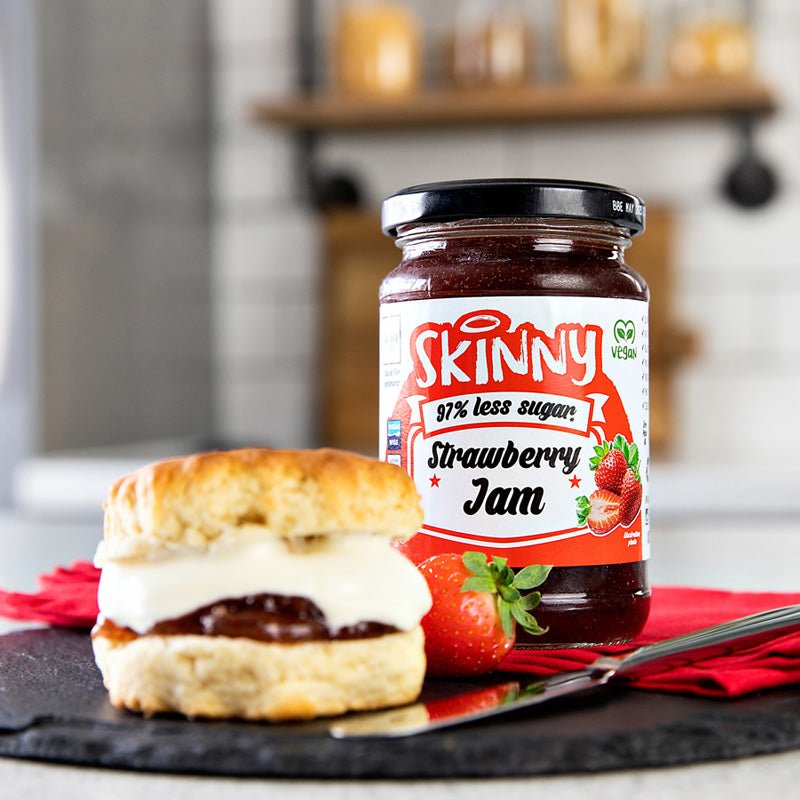 Strawberry Low Sugar Skinny Jam - 340g - theskinnyfoodco