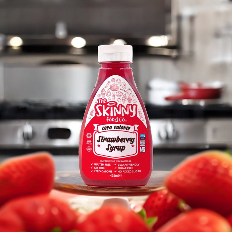 Strawberry Sauce - Sugar Free Zero Calorie Syrup - 425ml - theskinnyfoodco