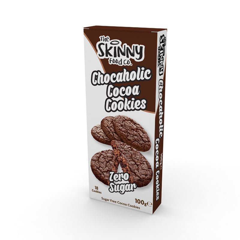 Sugar Free Skinny Chocaholic Cocoa Cookies 100g - theskinnyfoodco