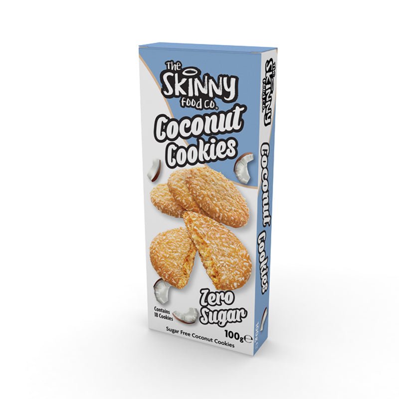 Sugar Free Skinny Coconut Cookies 100g - theskinnyfoodco