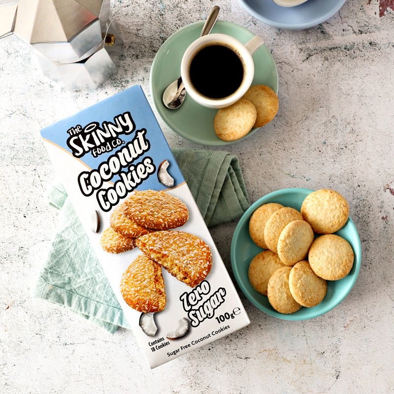 Sugar Free Skinny Coconut Cookies 100g - theskinnyfoodco