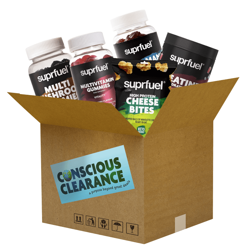 Suprfuel Clearance Wellness & Performance Box (Over £60+ worth of products) - theskinnyfoodco