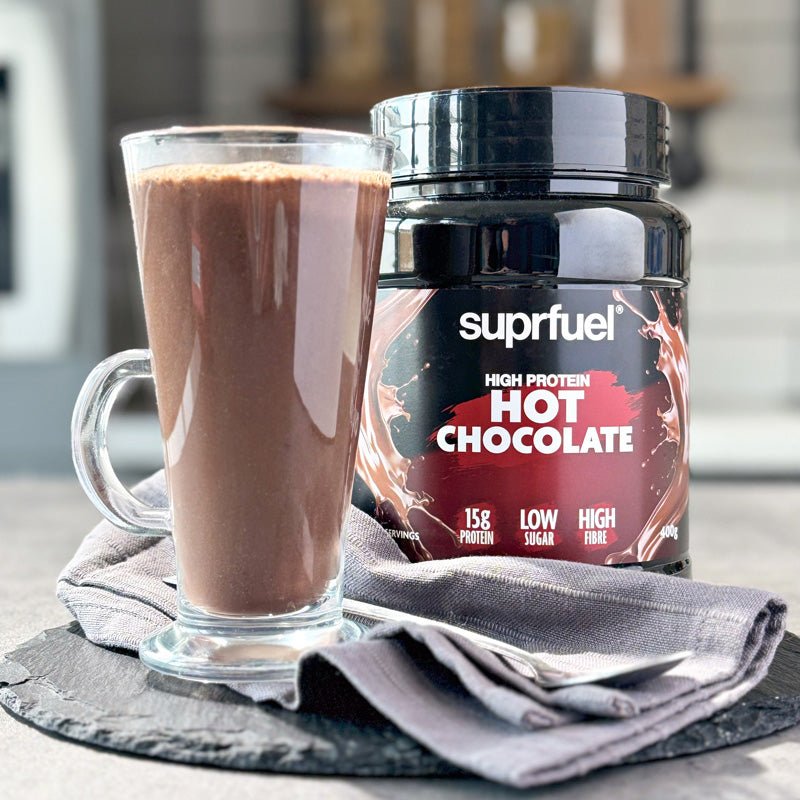 Suprfuel - High Protein Hot Chocolate 400g (15g Protein Per Serving) - theskinnyfoodco