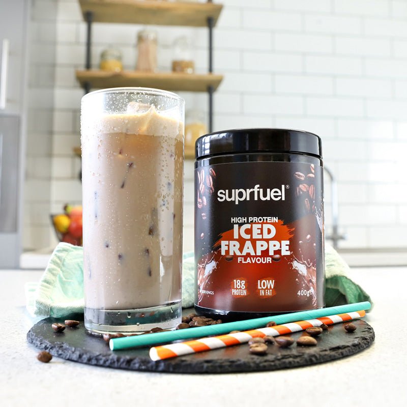 Suprfuel - High Protein Iced Frappe (18g Protein Per Serving) 400g - theskinnyfoodco