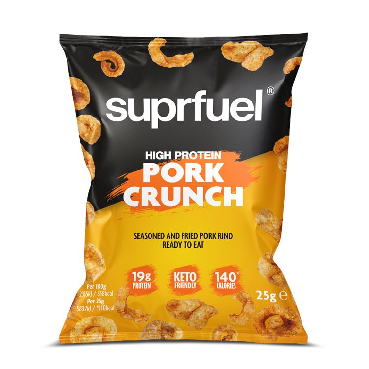 Suprfuel - High Protein Pork Crunch (19g Protein) 25g - theskinnyfoodco