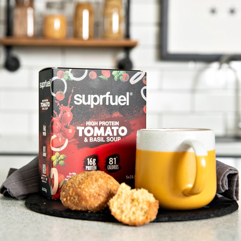 Suprfuel High Protein Tomato & Basil Soup (5 meals) 120g - theskinnyfoodco