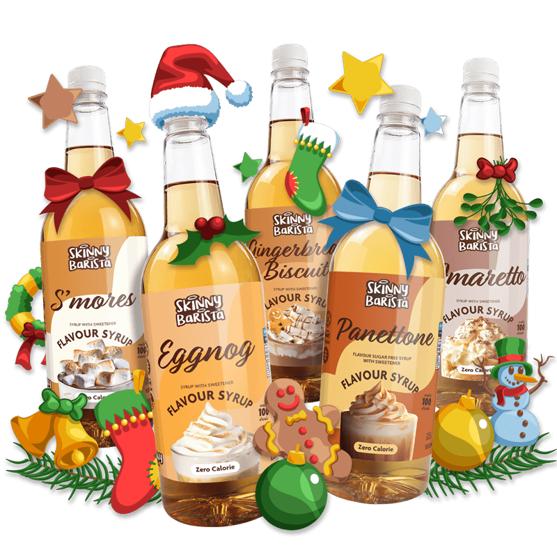 The Festive Barista Five - Limited Edition Syrup Collection - theskinnyfoodco