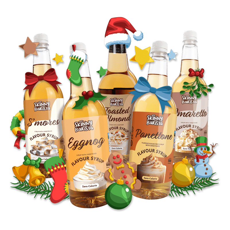 The Festive Barista Five - Limited Edition Syrup Collection - theskinnyfoodco