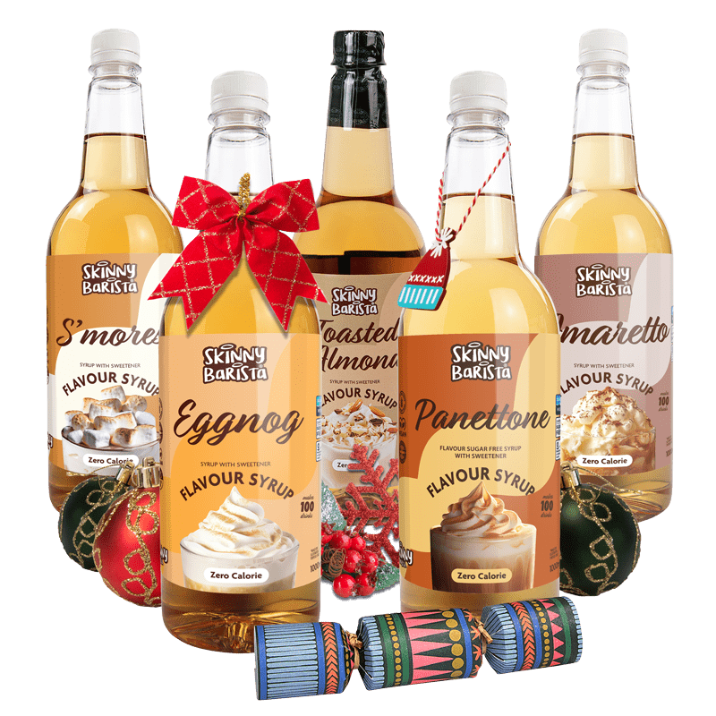 The Festive Barista Five - Limited Edition Syrup Collection - theskinnyfoodco