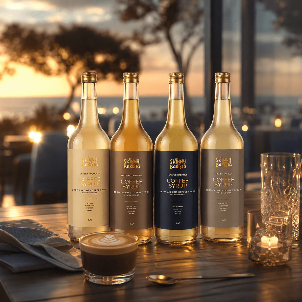 The Skinny Barista Premium Coffee Syrup Collection - theskinnyfoodco