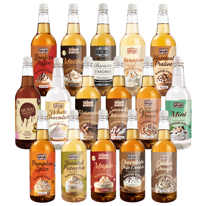 Pachet Mega Sirop Barista The Skinny Food Co (16 × 1L) - theskinnyfoodco
