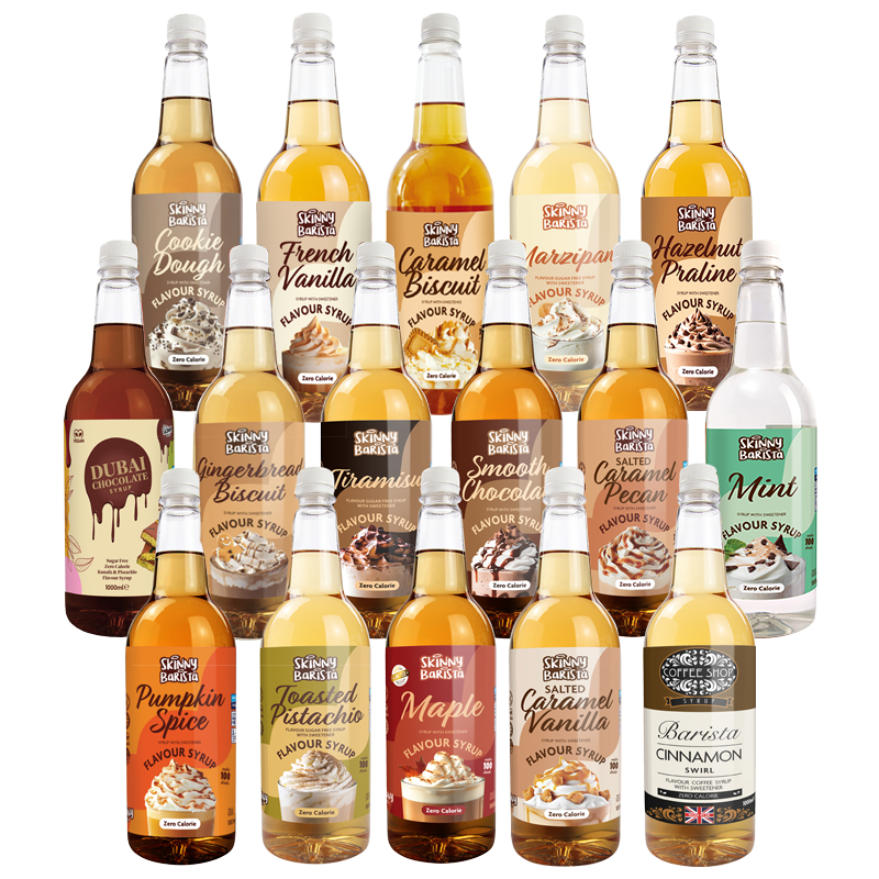 The Skinny Food Co Barista Syrup Mega Pack (16 × 1L) - theskinnyfoodco