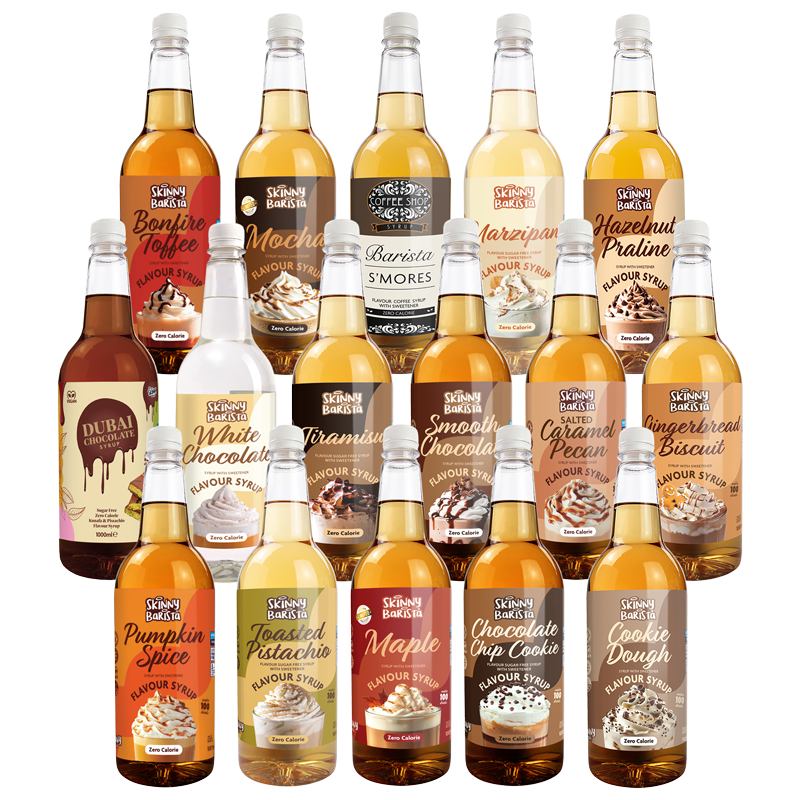 The Skinny Food Co Barista Syrup Mega Pack (16 × 1L) - theskinnyfoodco