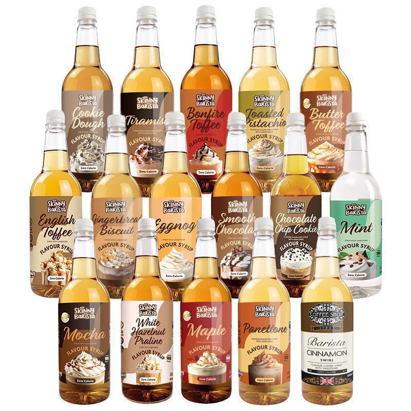 The Skinny Food Co Barista Syrup Mega Pack (16 × 1L) - theskinnyfoodco