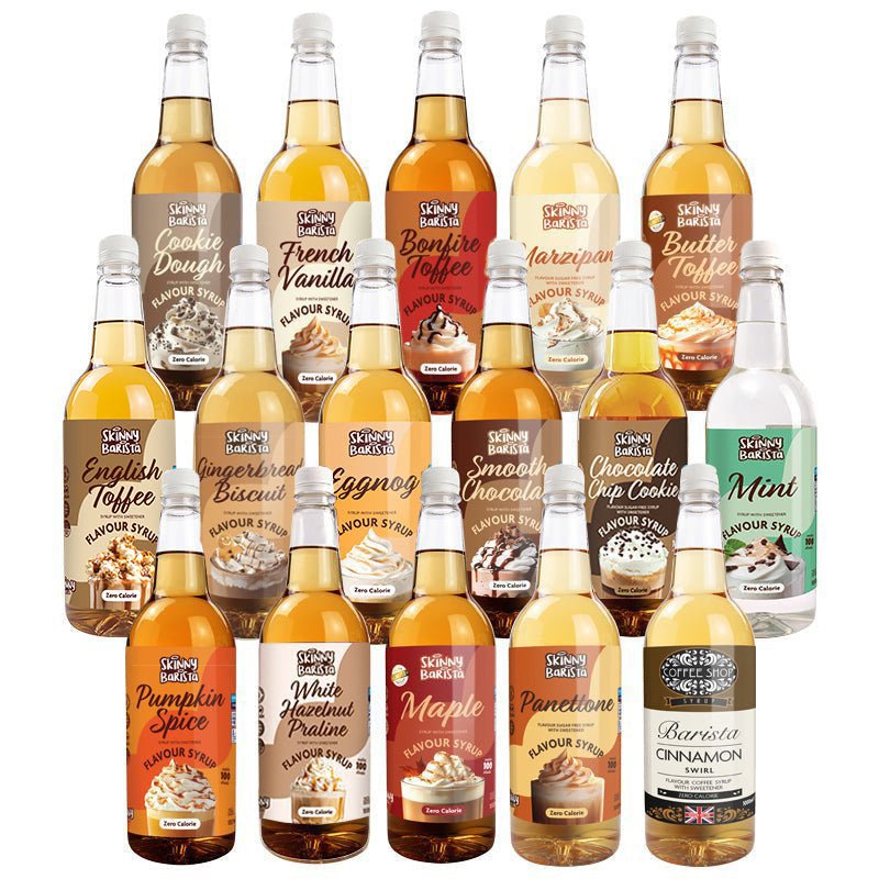 The Skinny Food Co Barista Syrup Mega Pack (16 × 1L) - theskinnyfoodco