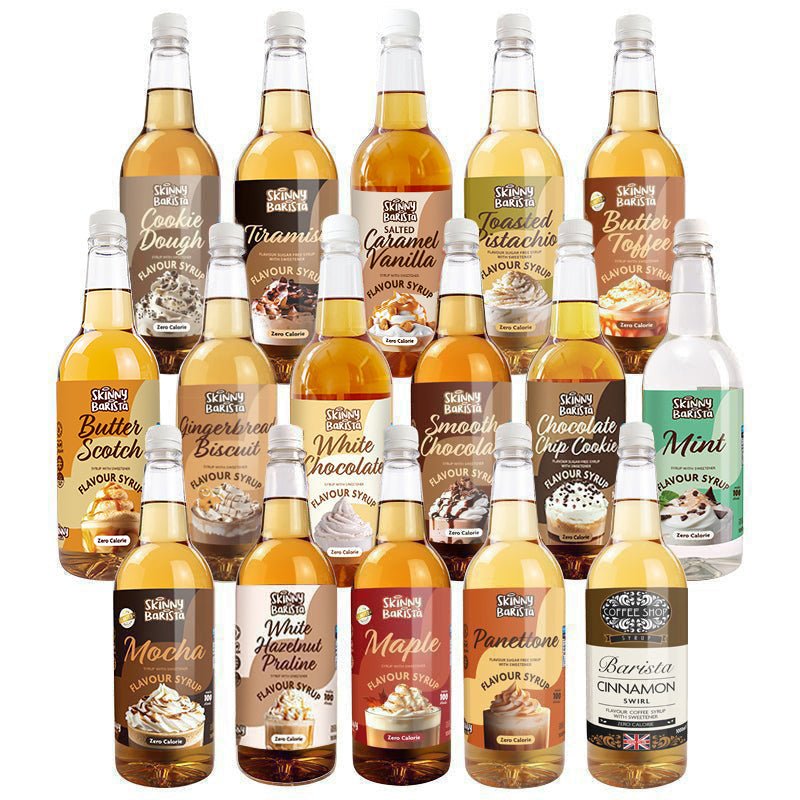 The Skinny Food Co Barista Syrup Mega Pack (16 × 1L) - theskinnyfoodco