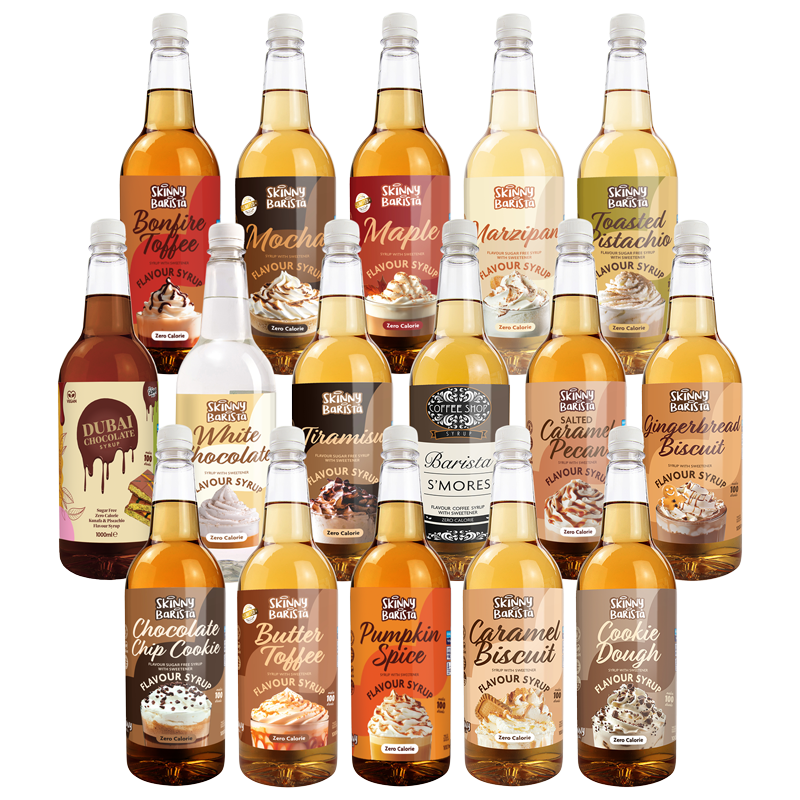The Skinny Food Co Barista Syrup Mega Pack (16 × 1L) - theskinnyfoodco