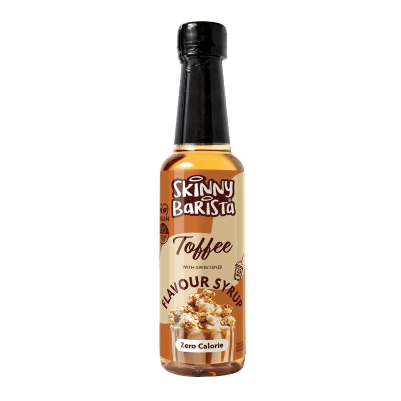 Toffee Flavour Syrup - Zero Calorie Sugar Free Skinny Coffee Syrup - 250ml - LIMITED EDITION - theskinnyfoodco