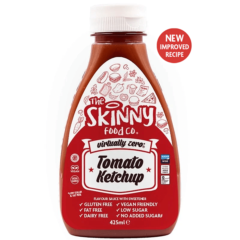 Tomato Ketchup Virtually Zero© Calorie Skinny Sauce - 425ml - theskinnyfoodco