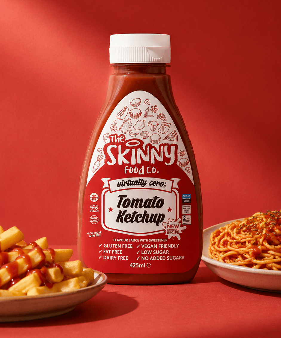Tomato Ketchup Virtually Zero© Calorie Skinny Sauce - 425ml - theskinnyfoodco