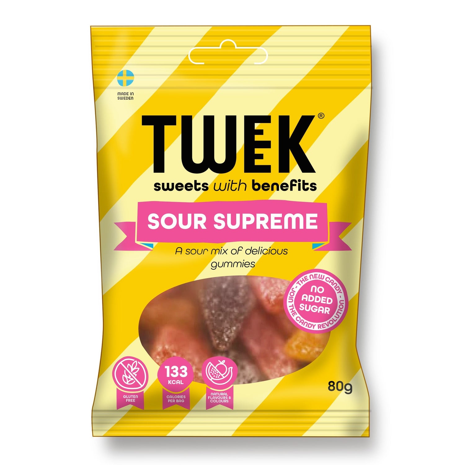 Tweek Sweets With Benefits Sour Supreme 80g - theskinnyfoodco