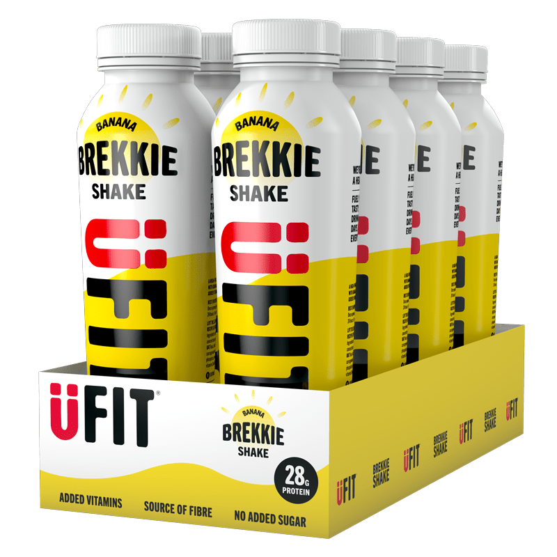 UFIT High Protein Banana Brekkie Shake - 28g Protein - theskinnyfoodco