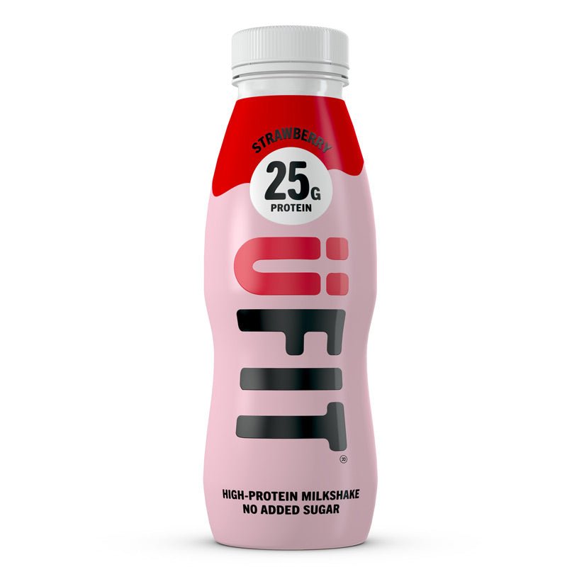 UFIT High Protein Ready to Drink Strawberry Shakes - 25g Protein - theskinnyfoodco