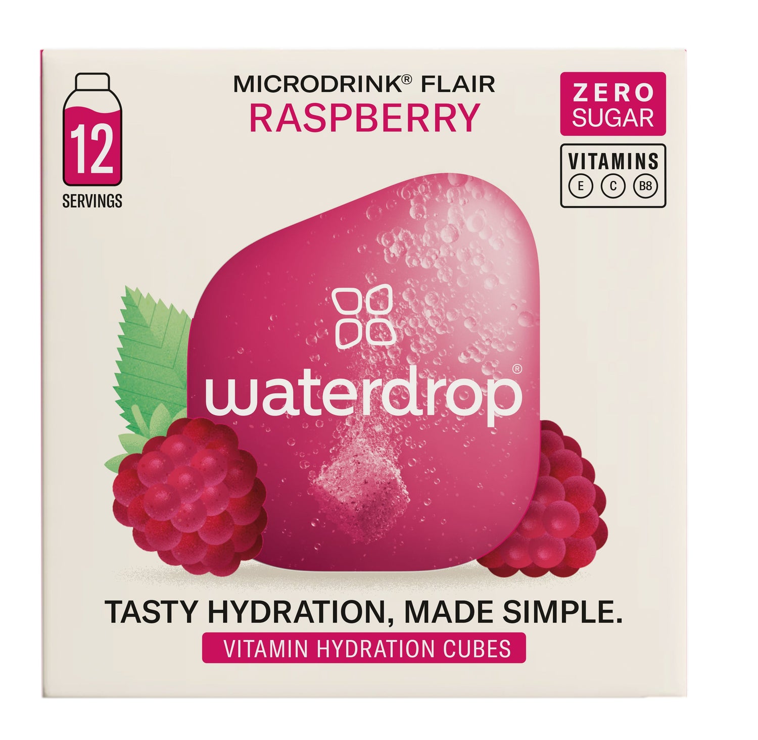 Waterdrop Microdrink Hydration Cubes with Real Tea (500ml x 12 Servings) - theskinnyfoodco