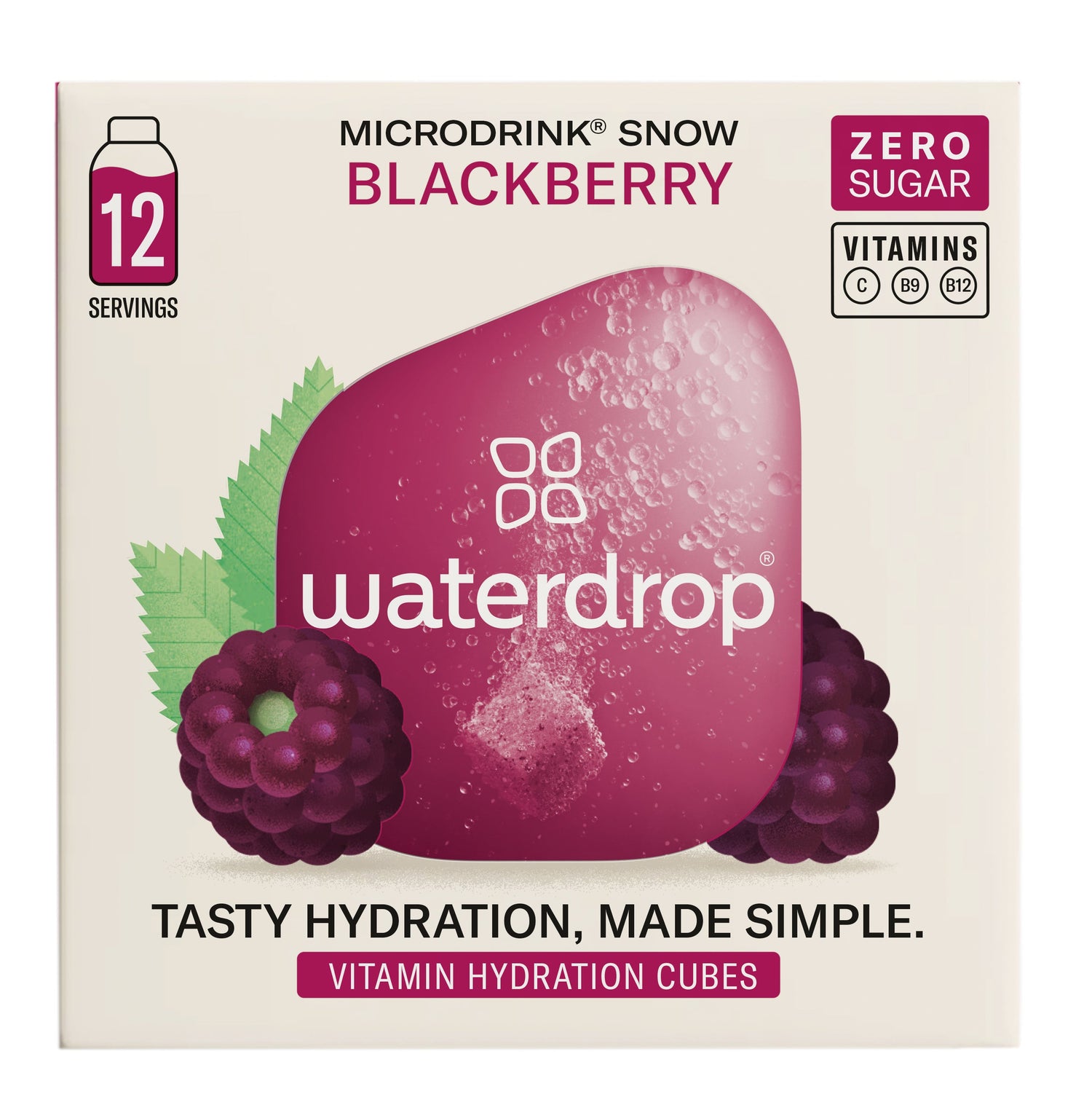 Waterdrop Microdrink Hydration Cubes with Real Tea (500ml x 12 Servings) - theskinnyfoodco