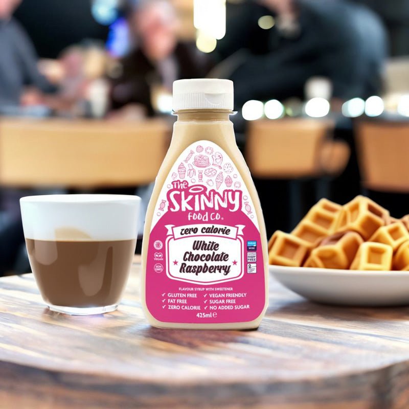 White Chocolate Raspberry Syrup - Sugar Free Skinny Syrup - 425ml - theskinnyfoodco