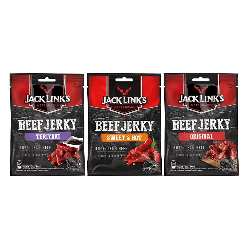 100% Lean Beef Jerky - augsts olbaltumvielu saturs - 25g - theskinnyfoodco