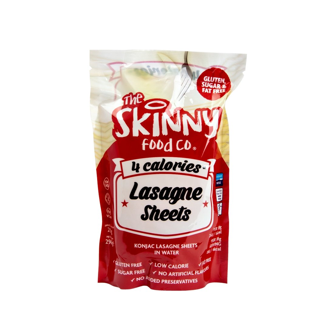 Skinny lasagneark med 4 kalorier med lavere karbohydrater - 210 g - theskinnyfoodco