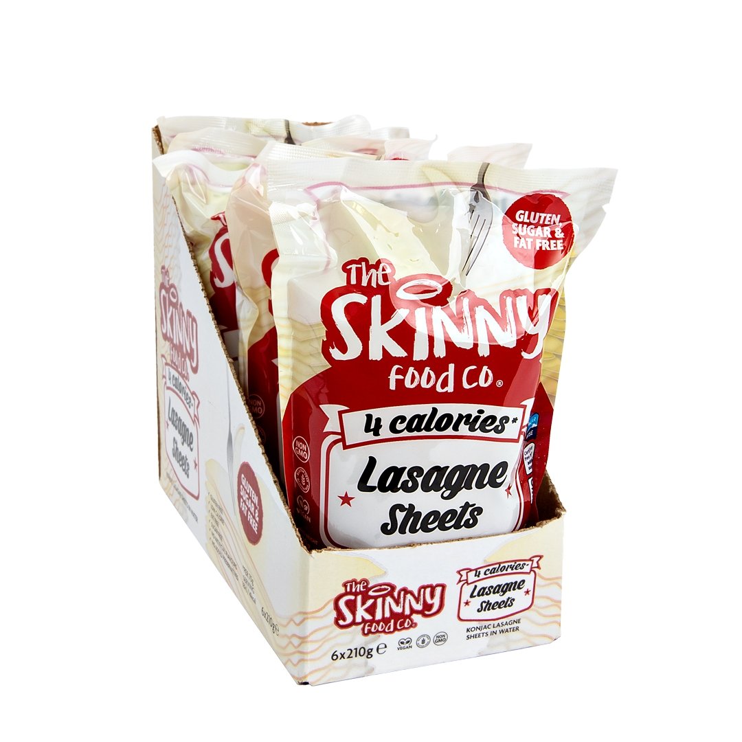 Skinny lasagneark med 4 kalorier med lägre kolhydrater - (6 x 210 g etui) - theskinnyfoodco