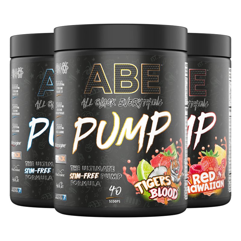 ABE - Pump Zero Stim PRE-WORKOUT (3 Flavours) 500g - theskinnyfoodco