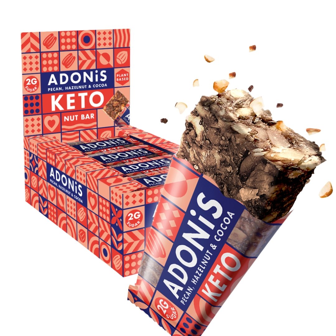 Adonis Keto Bar - Primer 16 (5 okusov) - theskinnyfoodco
