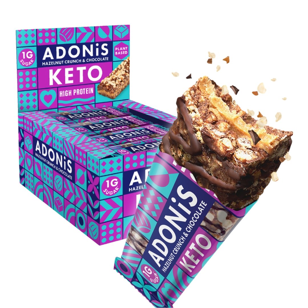 Adonis Keto Bar - Doos van 16 (5 Smaken) - theskinnyfoodco
