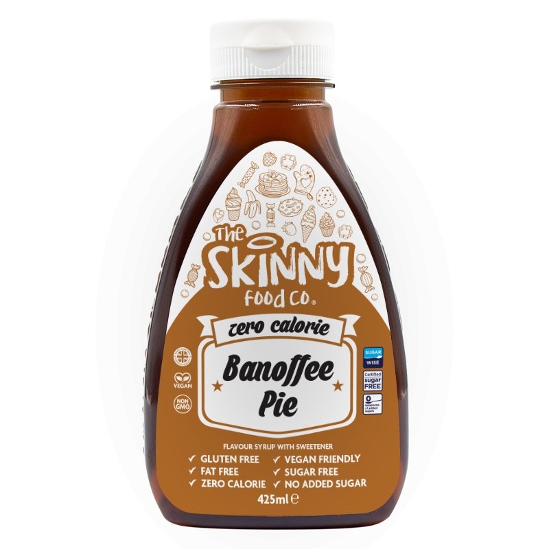 Banoffee Pie Zero Calorie Sukkerfri Skinny Sirup - 425ml - theskinnyfoodco