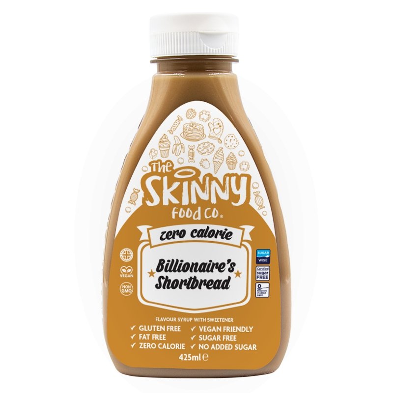 Billionaires Shortbread Zero Calorie Sugar Skinny Syrup - 425ml - theskinnyfoodco