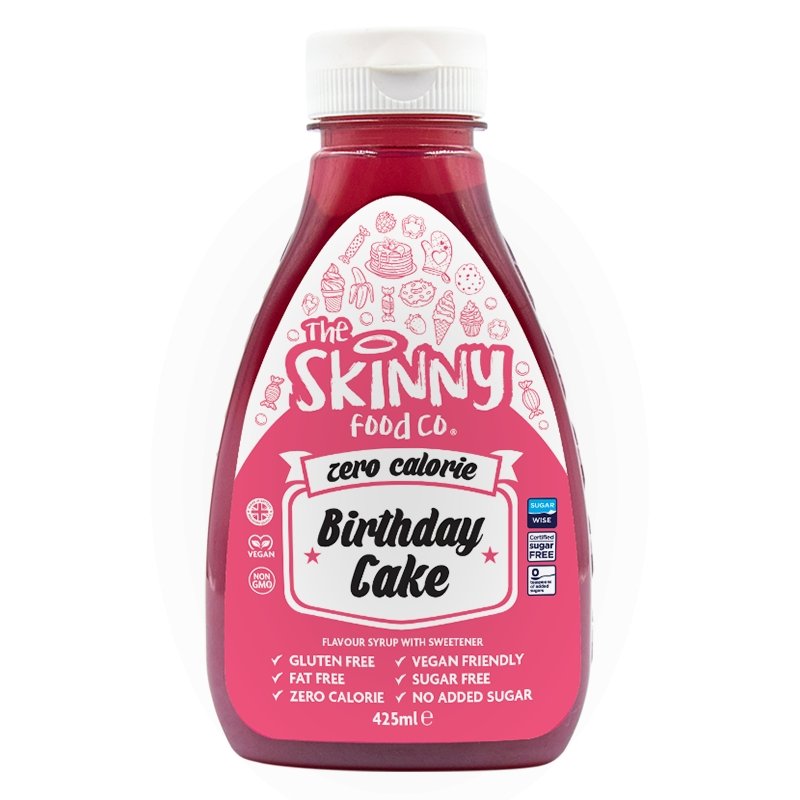Торт до дня народження з нульовою калорійністю, сироп Skinny без цукру - 425 мл - theskinnyfoodco