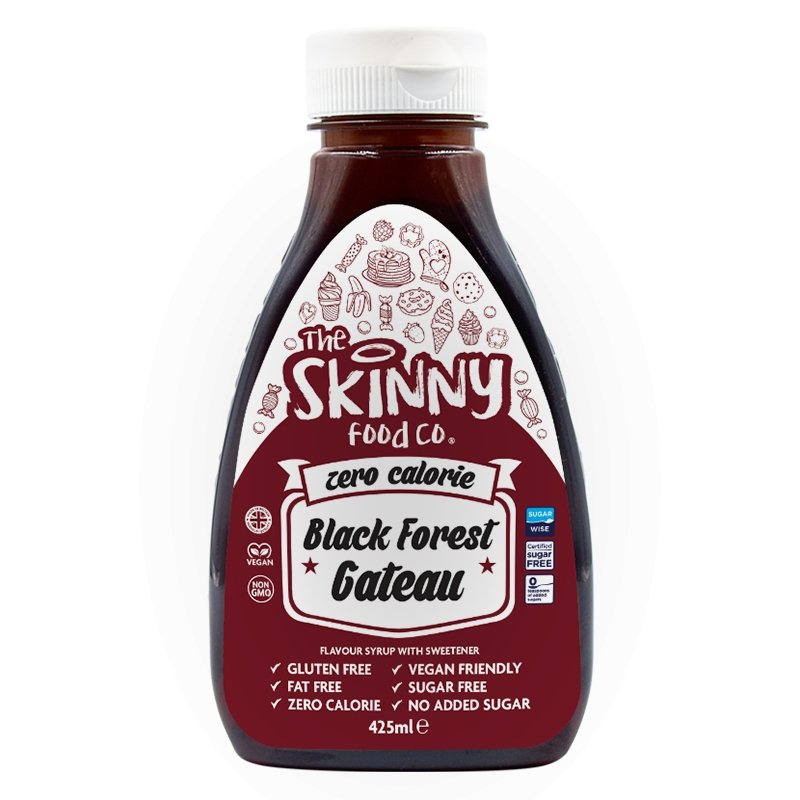 Black Forest Gateau Zero Calorie Skinny Sirup bez cukru - 425 ml - theskinnyfoodco