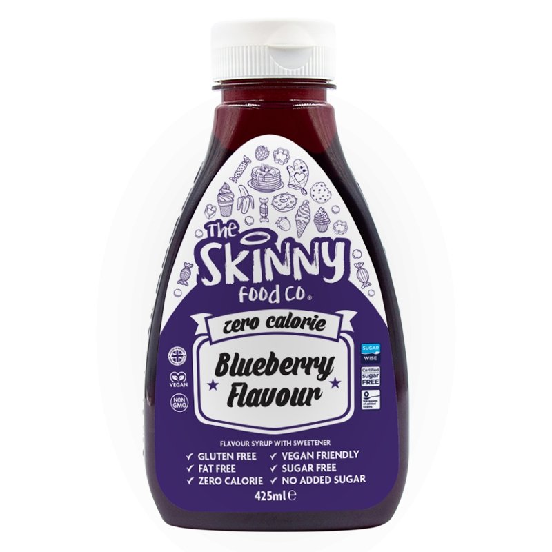 Sirop de afine - Sirop skinny fără calorii fără zahăr - 425 ml - theskinnyfoodco