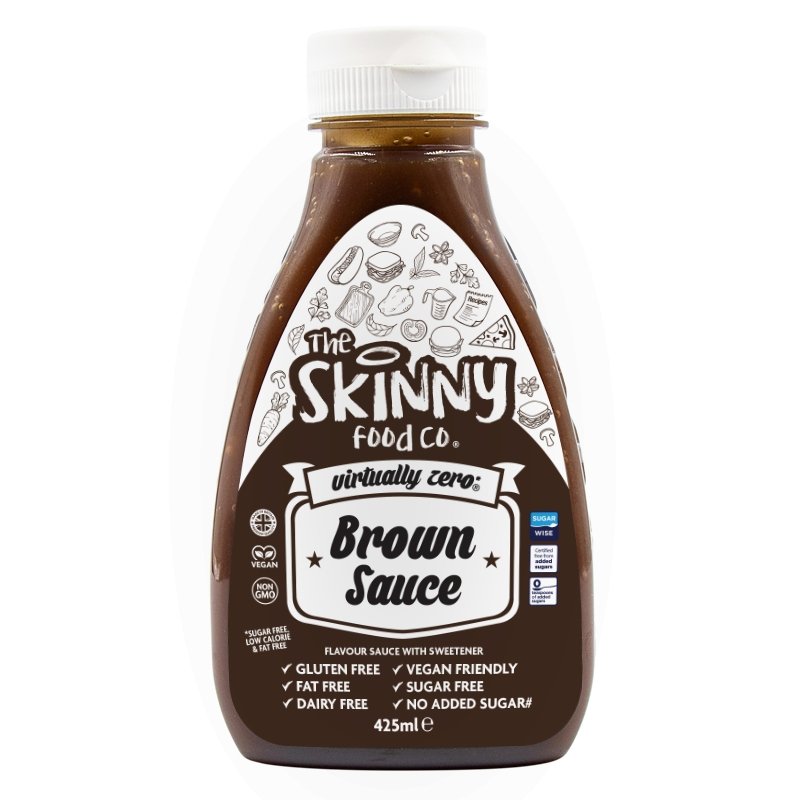 Brown Virtually Zero© Sukkerfri Skinny Sauce - 425ml - theskinnyfoodco