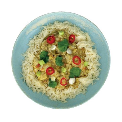 BULK KOOP 20 x Thaise Groene Kip Curry Fakeaway ® 264 Calorieën Kant-en-klaarmaaltijd (BESPAAR TOT 50% KORTING) - theskinnyfoodco