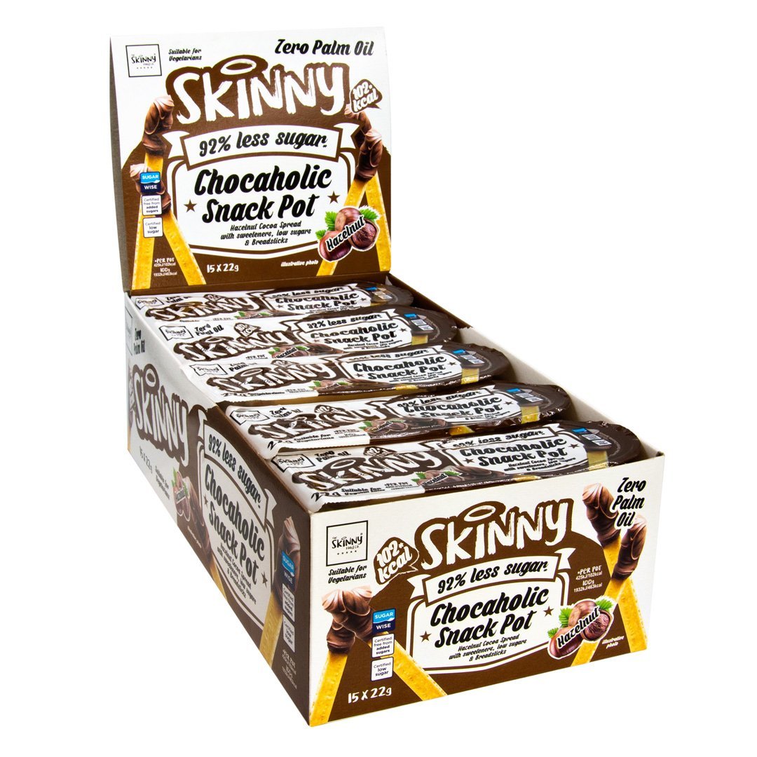 Pouzdro Skinny Chocaholic Snack Pot - 15 x 22g - theskinnyfoodco