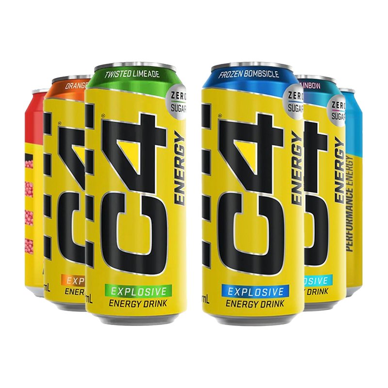 Cellucor C4 Energy Drink 500ml (6 příchutě) - theskinnyfoodco