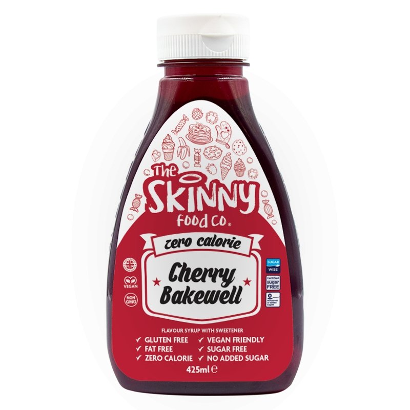 Cherry Bakewell bezkaloriju sīrups bez cukura – 425 ml – theskinnyfoodco