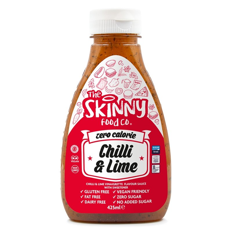 Chili og lime Null kalori sukkerfri skinny vinaigrette - 425 ml - theskinnyfoodco