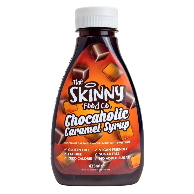 Šokolādes karameļu sīrups - nulles kaloriju - 425 ml - theskinnyfoodco