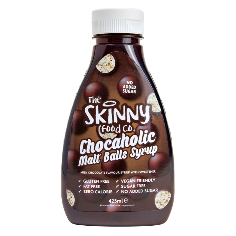 Čokoholový sirup z čokoládových sladových guľôčok - nula kalórií - 425 ml - theskinnyfoodco